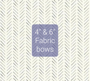 4" & 6" Fabric Bows