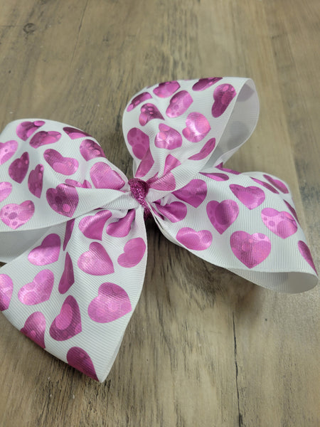 Shimmer Hearts Bow