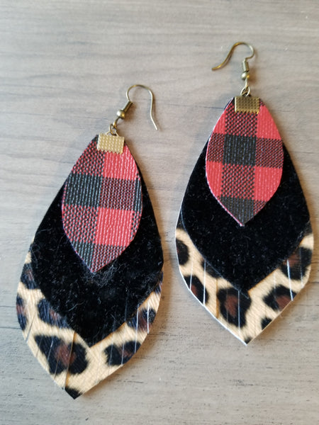 Black & Red Leopard