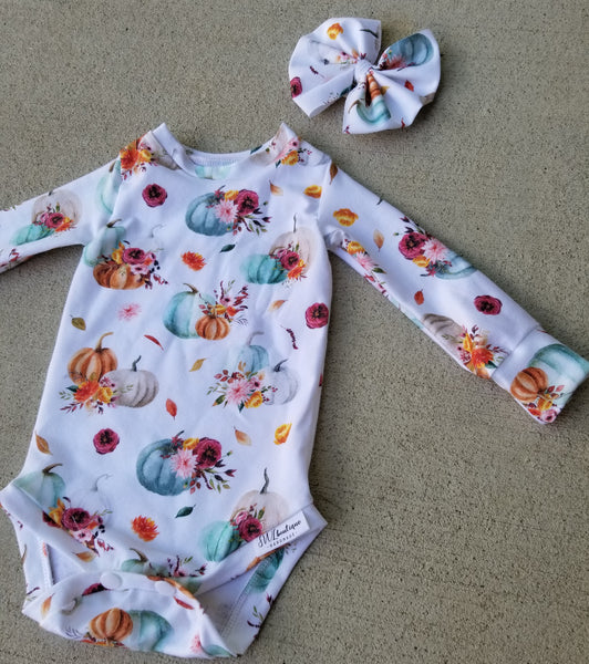 Fall Pumpkin Onesie