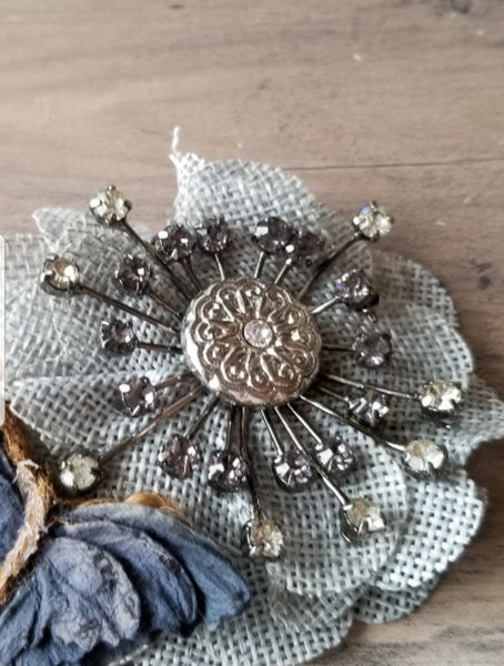 Vintage Sunburt and Butterfly