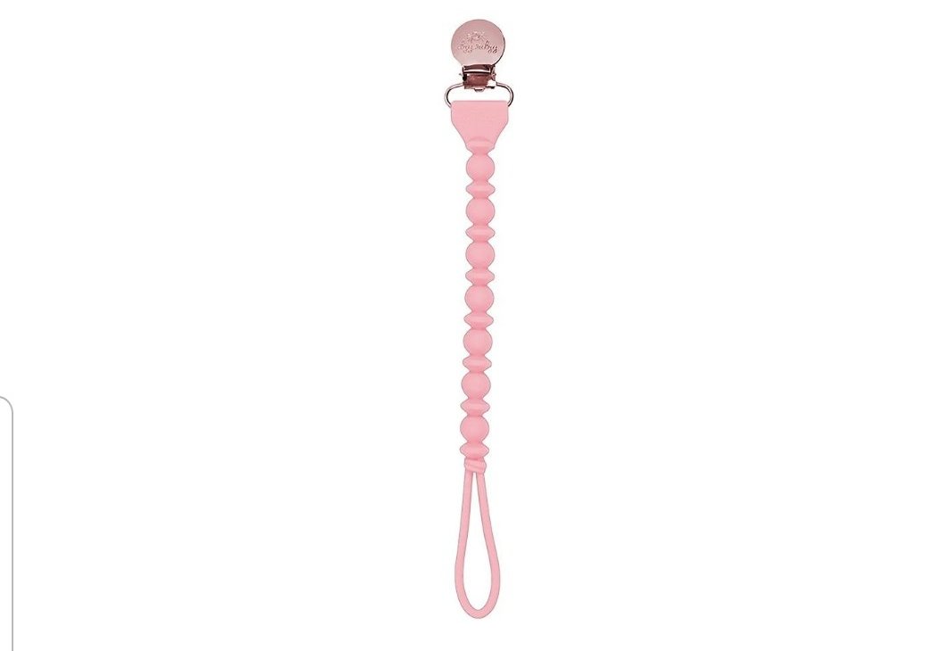 Pink Pacifier Clip